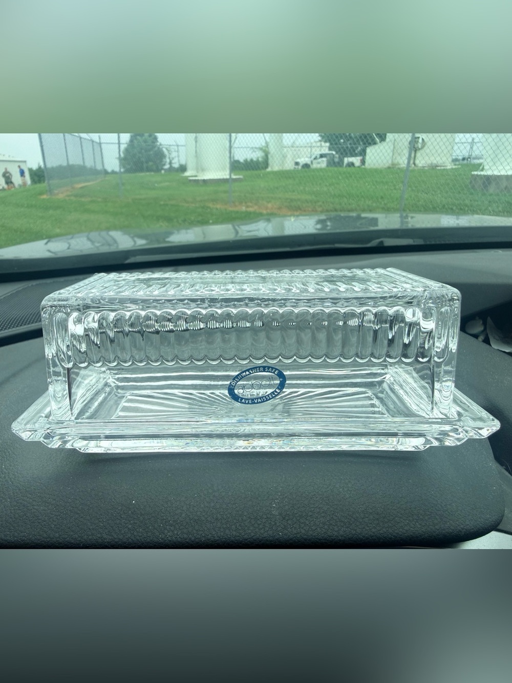 Abbott Glass Butter Dish with Lid - Clear